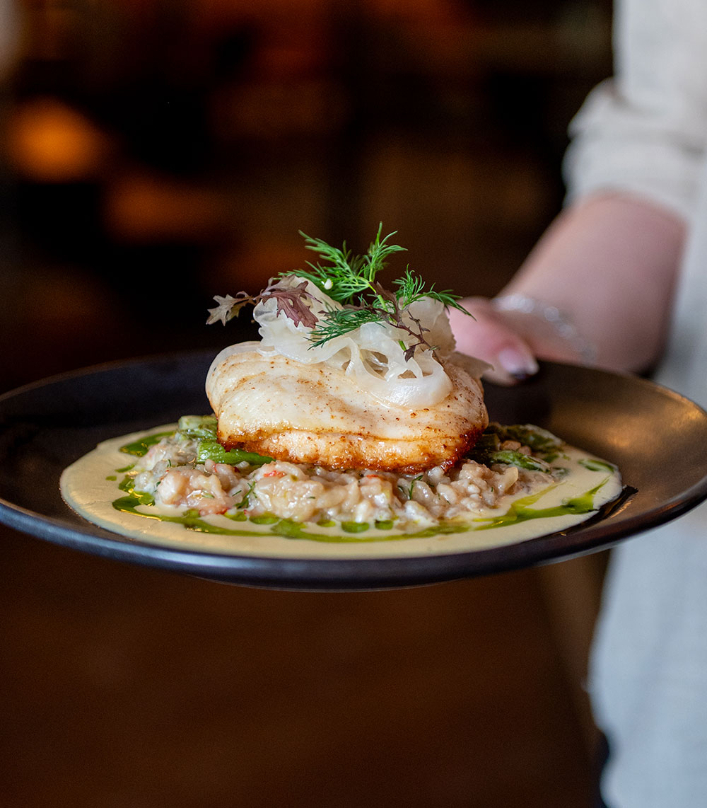 En tallrik mat från Bulls Restaurang